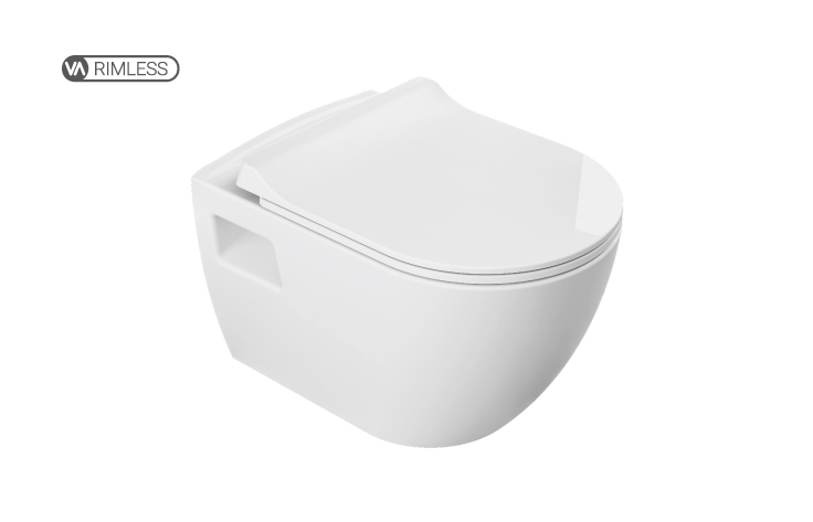 AUVA Rimless Taharet Borulu Asma Klozet